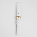 Buffalo Value XL White Watch Strap, buckled up, front view