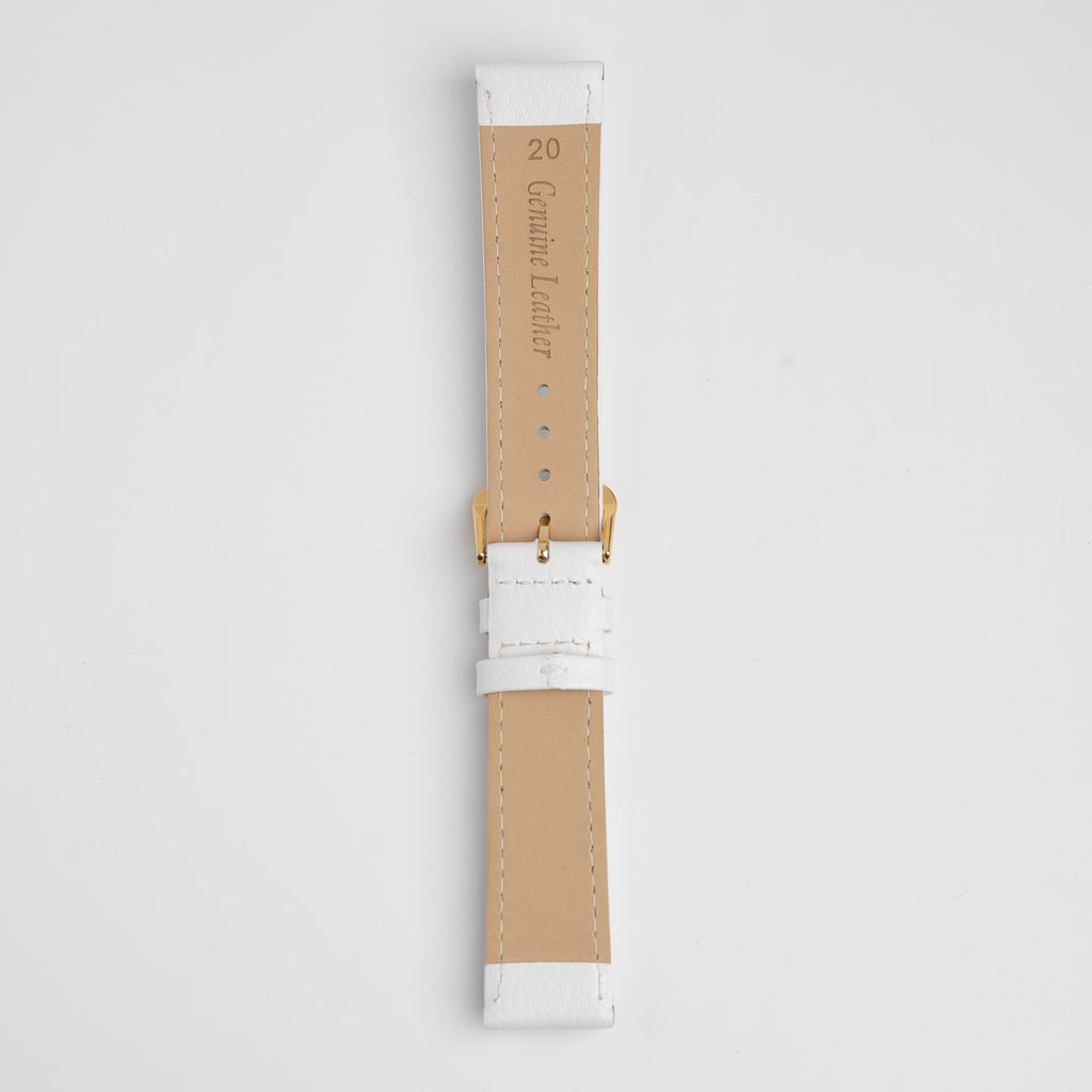 Buffalo Value XL White Watch Strap, underside showing the lining