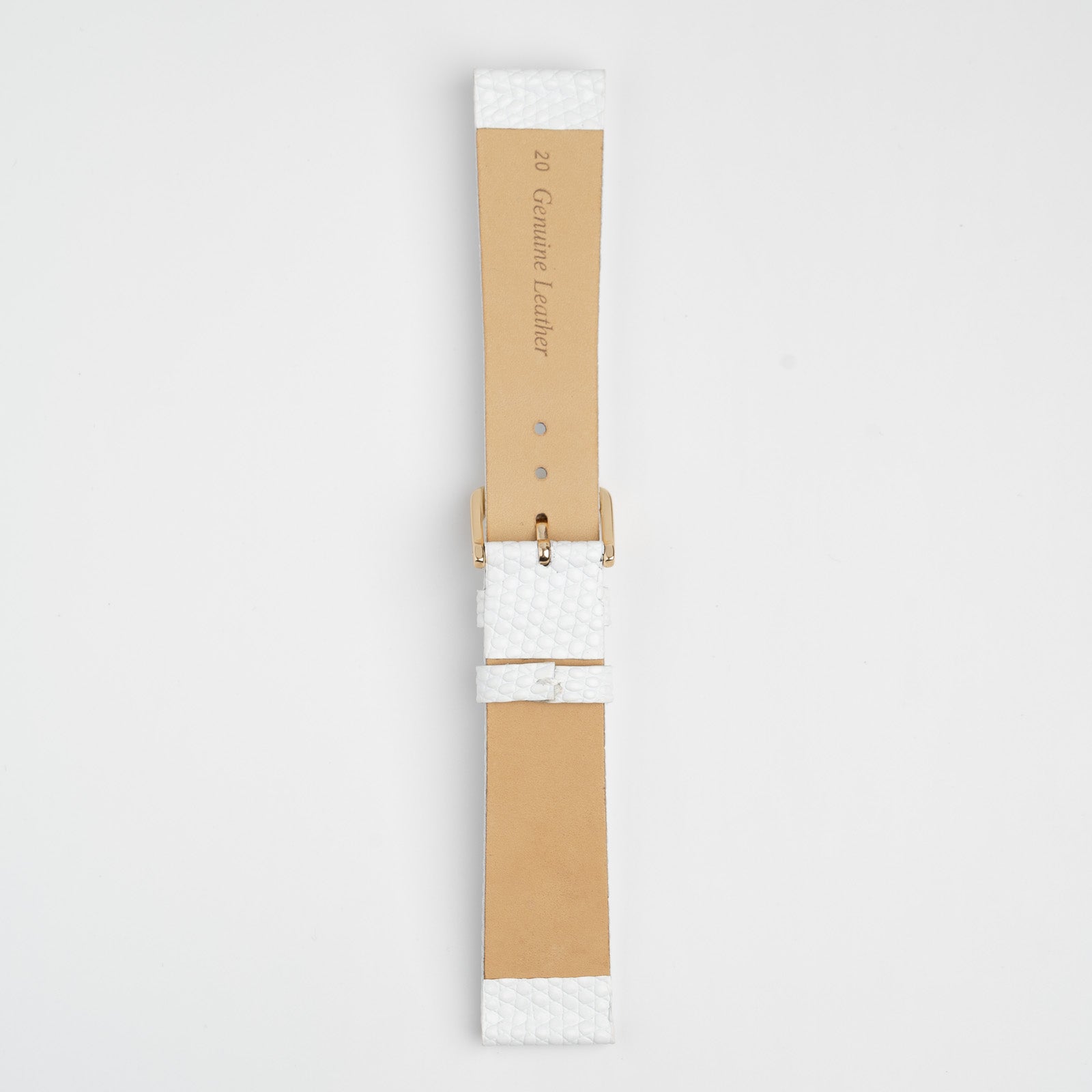 Lizard Flat White Watch Strap