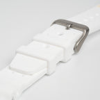 Submerge ND Limits White Watch Strap, both pieces laid flat