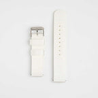 Nylon Quick Release White Watch Strap, both pieces laid flat