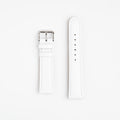 Henley White Watch Strap, both pieces laid flat