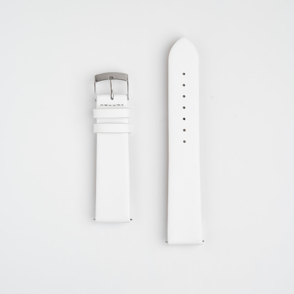 Windsor Smooth Quick Release White Watch Strap