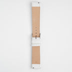 White Mayfair Subtle Quick Release watch strap, buckled, back view