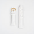 Buffalo Value Padded White Watch Strap, both pieces laid flat