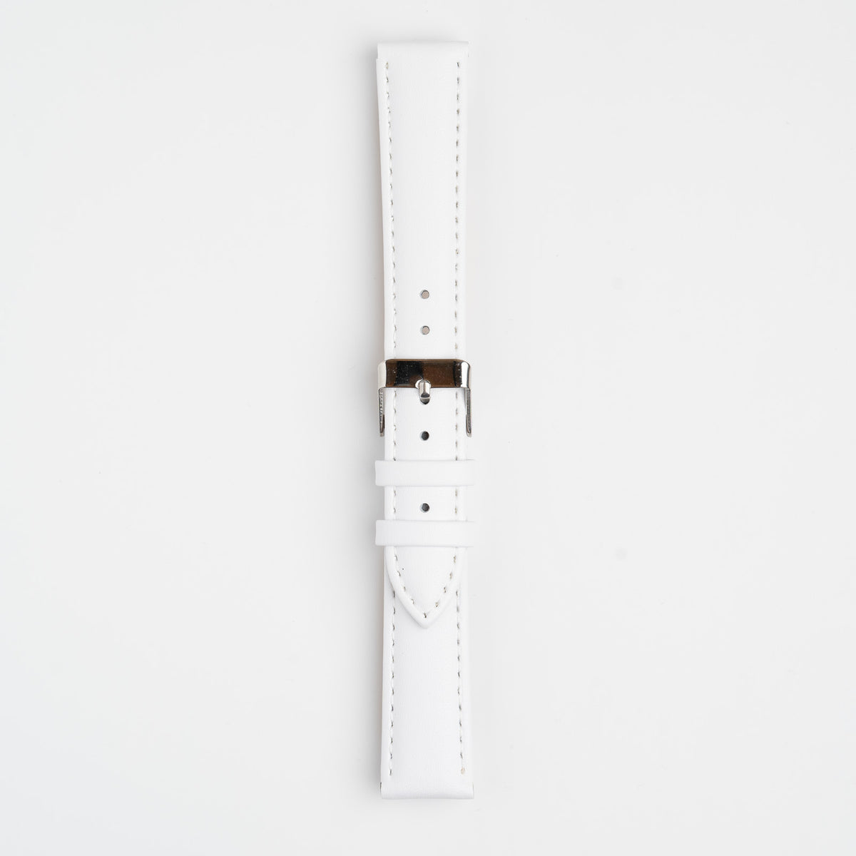 Economy Padded White Watch Strap