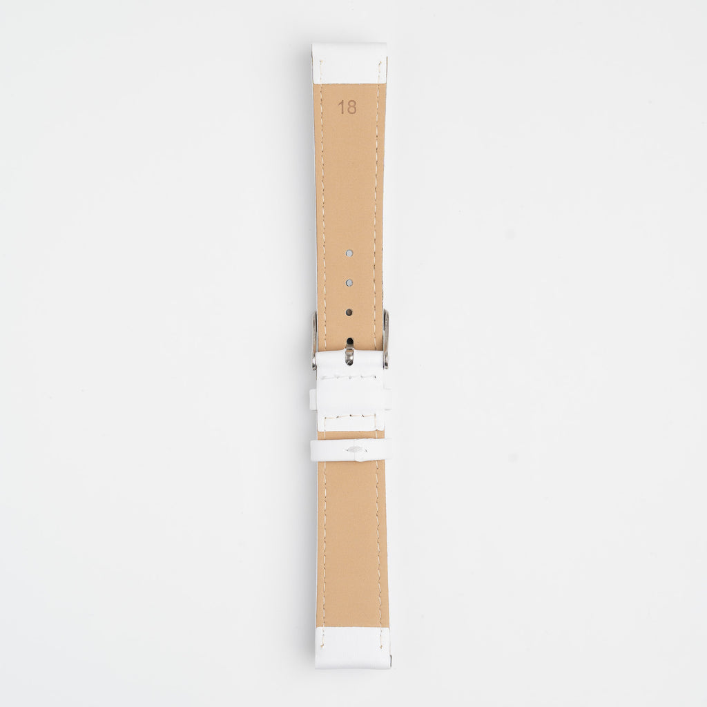 Economy Padded White Watch Strap