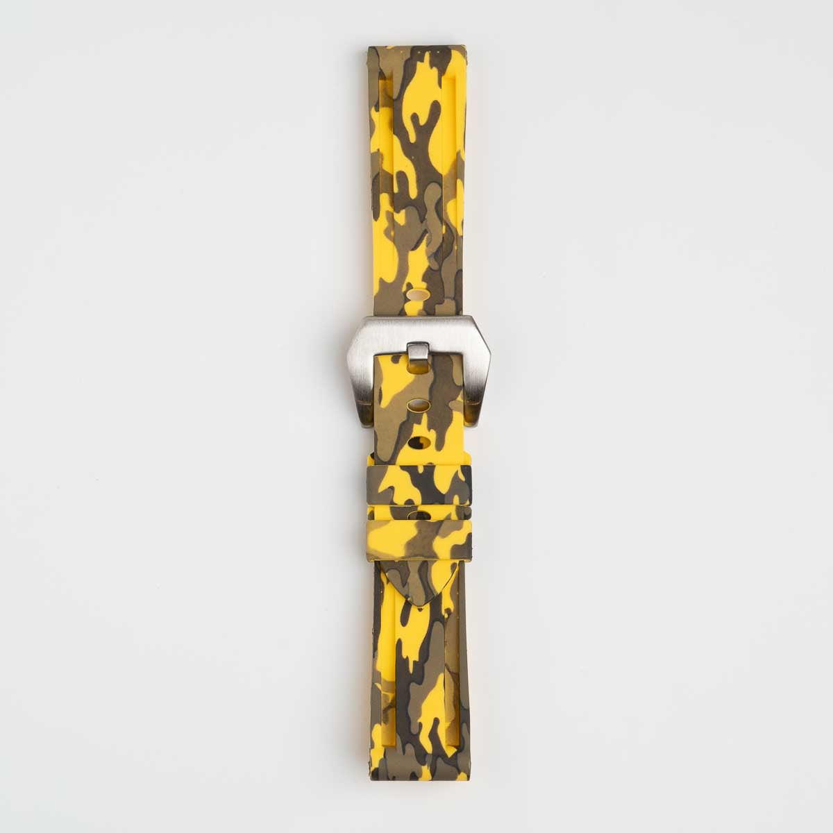 Submerge Camo Silicone Yellow Watch Strap