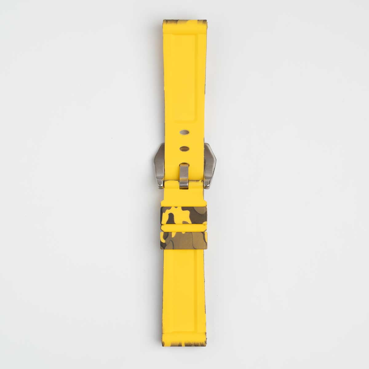 Submerge Camo Silicone Yellow Watch Strap