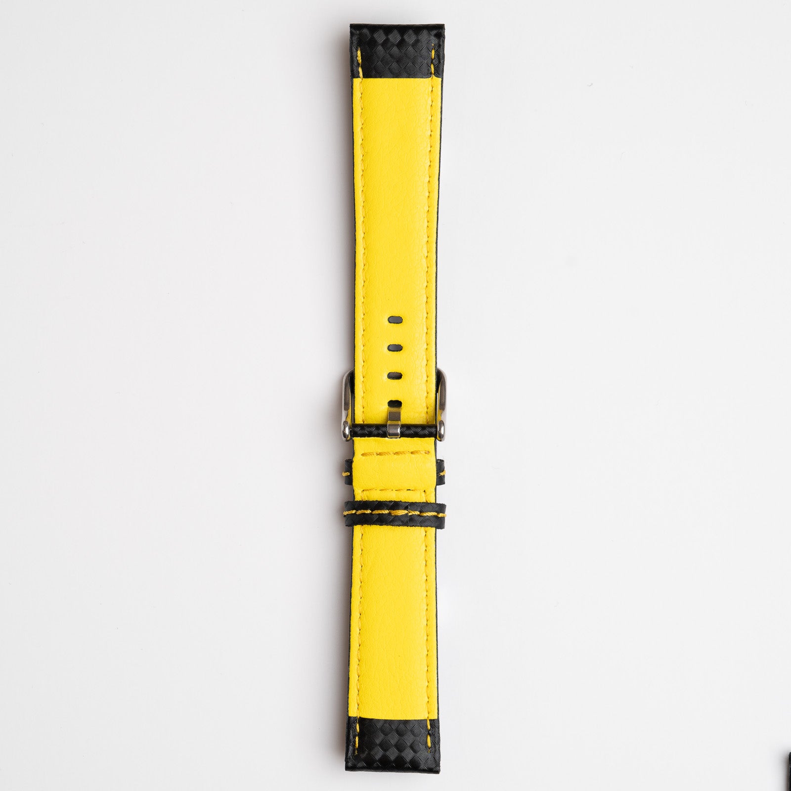 Anthracite Carbon Yellow Watch Strap