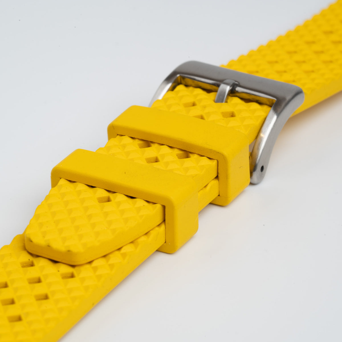 Hex FKM Quick Release Rubber Yellow Watch Strap