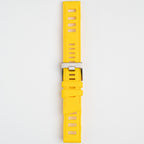 Submerge ISO Dive Yellow Watch Strap, buckled up, front view