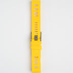 Submerge ISO Dive Yellow Watch Strap, underside showing the lining