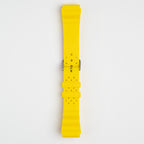 Submerge ND Limits Yellow Watch Strap, underside showing the lining