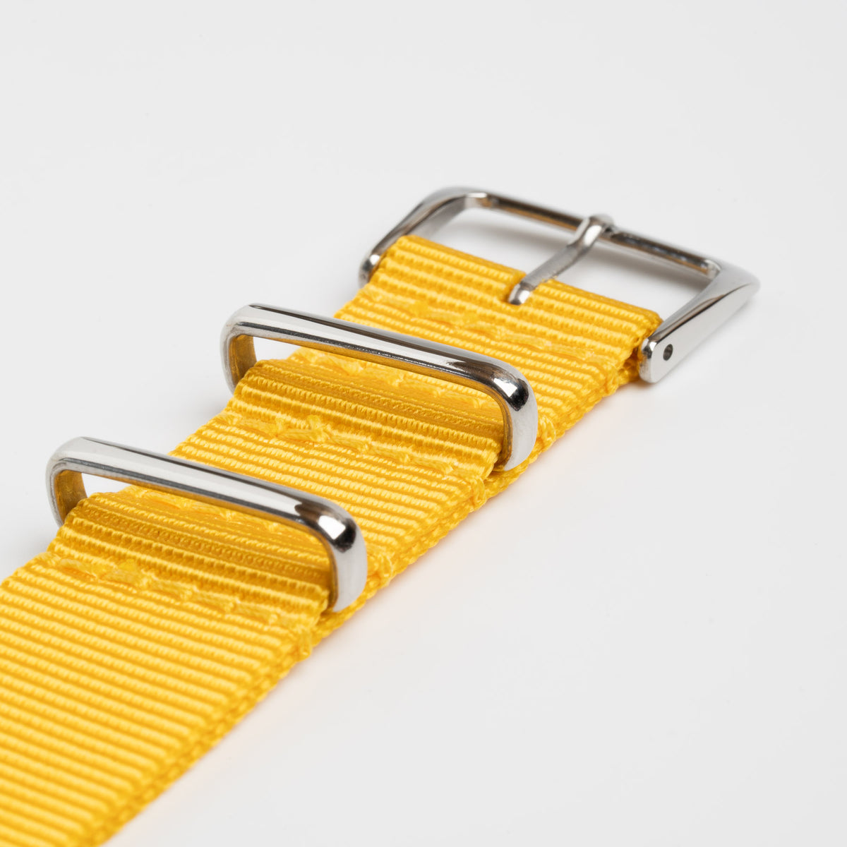 Weaverham Nylon Yellow Watch Strap, alternative view