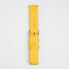 Nylon Quick Release Yellow Watch Strap, underside showing the lining
