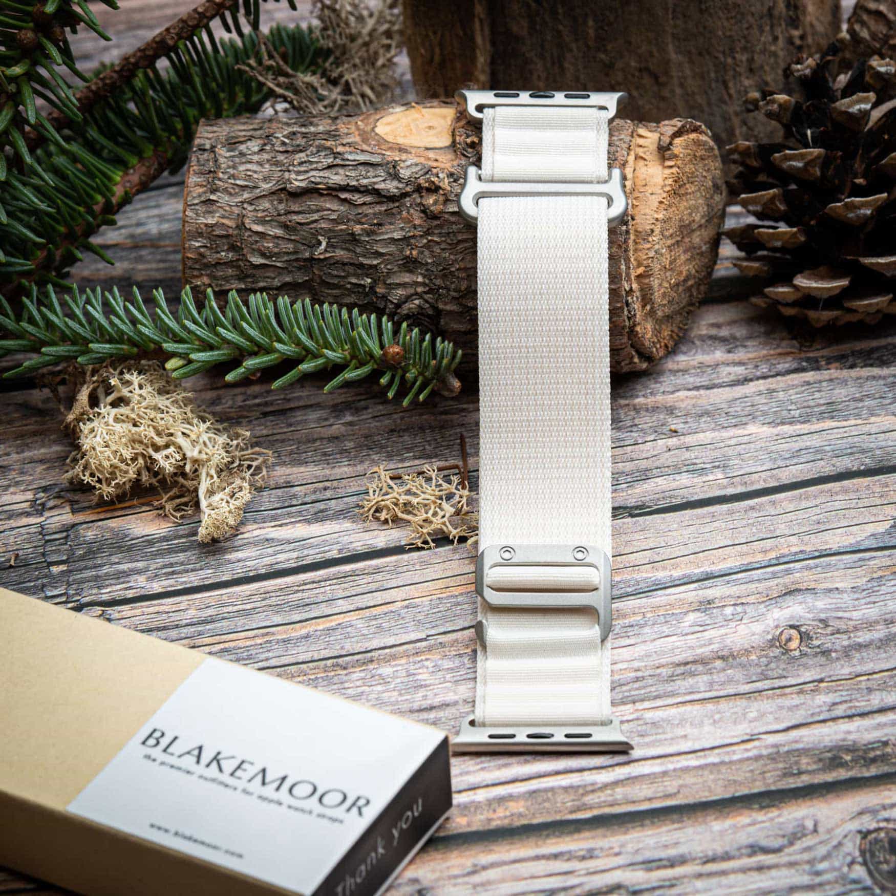 Alpine Loop Cream Watch Strap For Apple