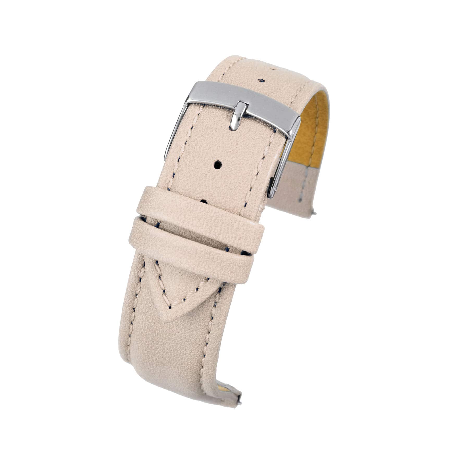 Cream Vegan Quick Release Watch Strap