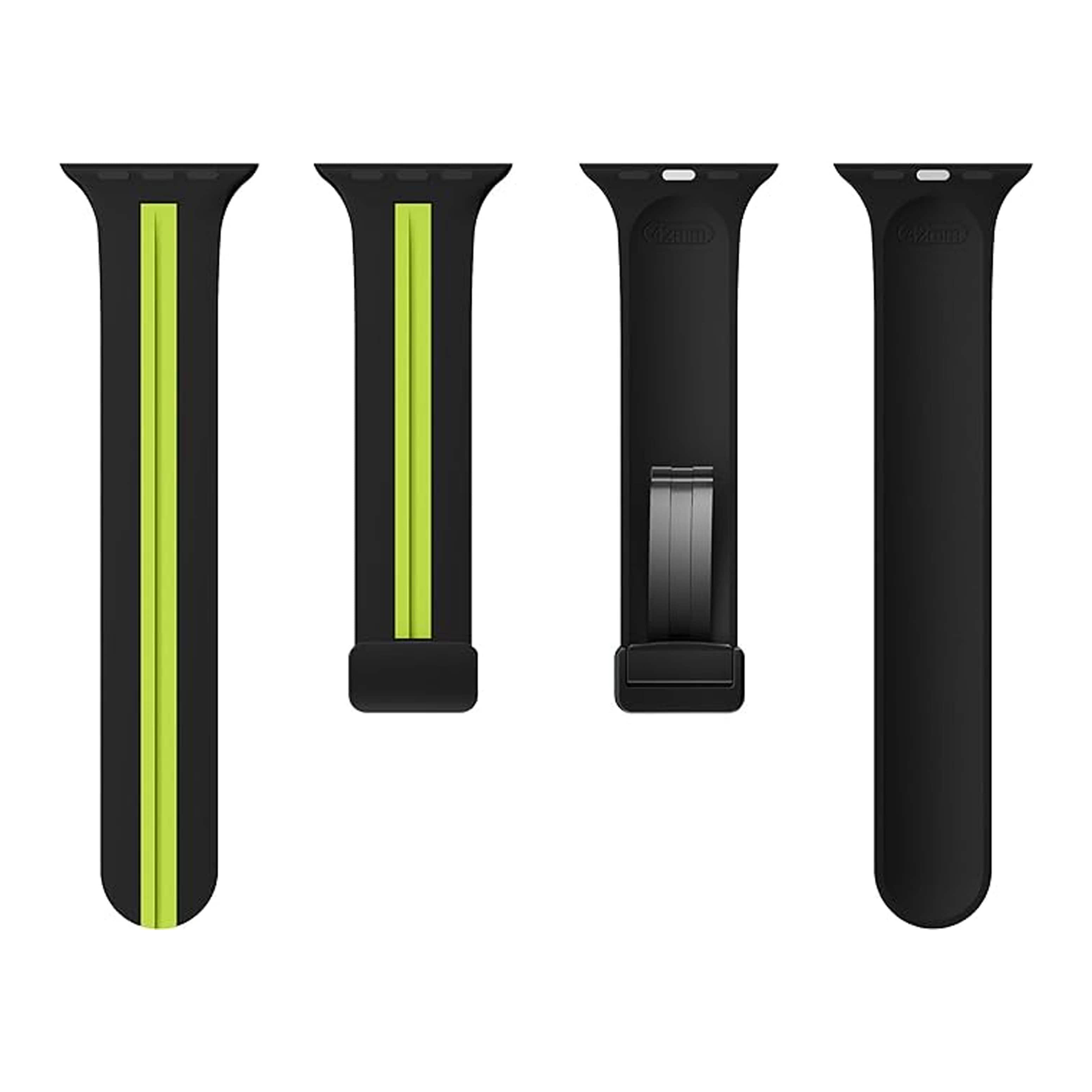 Kingston Sport Black & Green Watch Strap For Apple