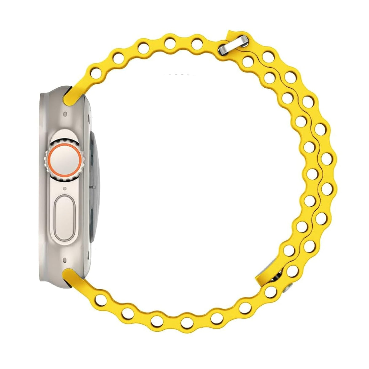 Oceanic Yellow Watch Strap For Apple
