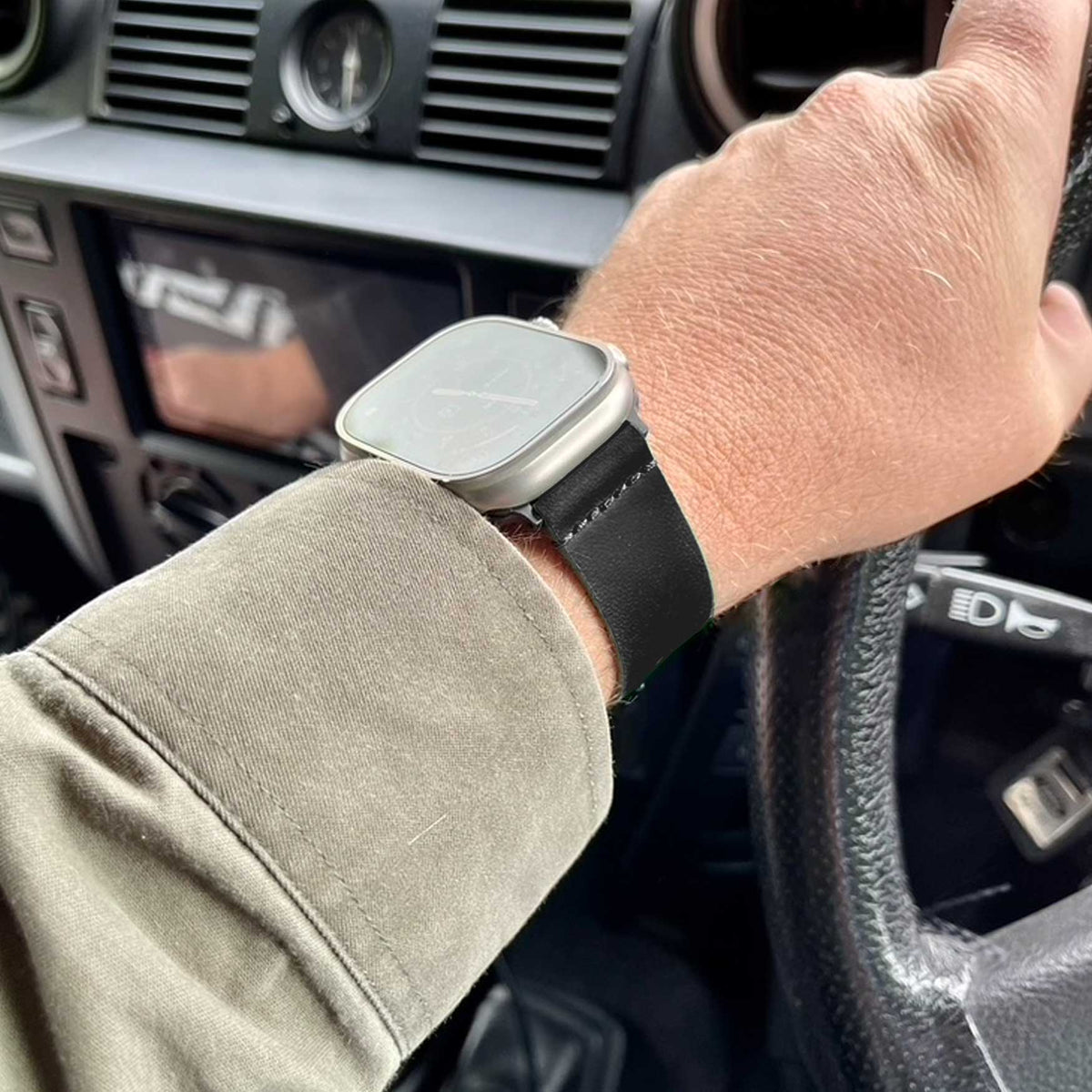 Hawkshead Black Watch Strap For Apple