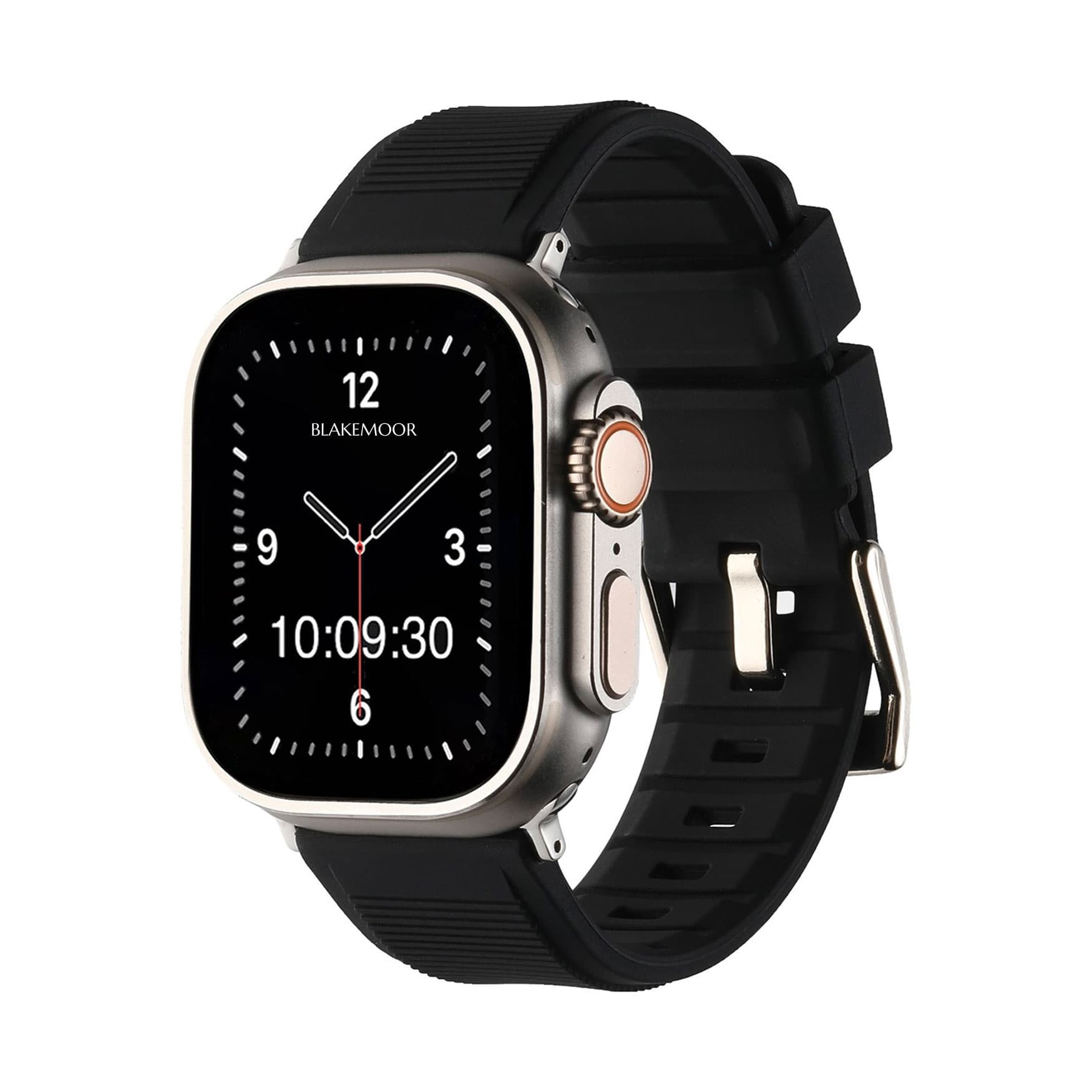 Studland Black Watch Strap For Apple