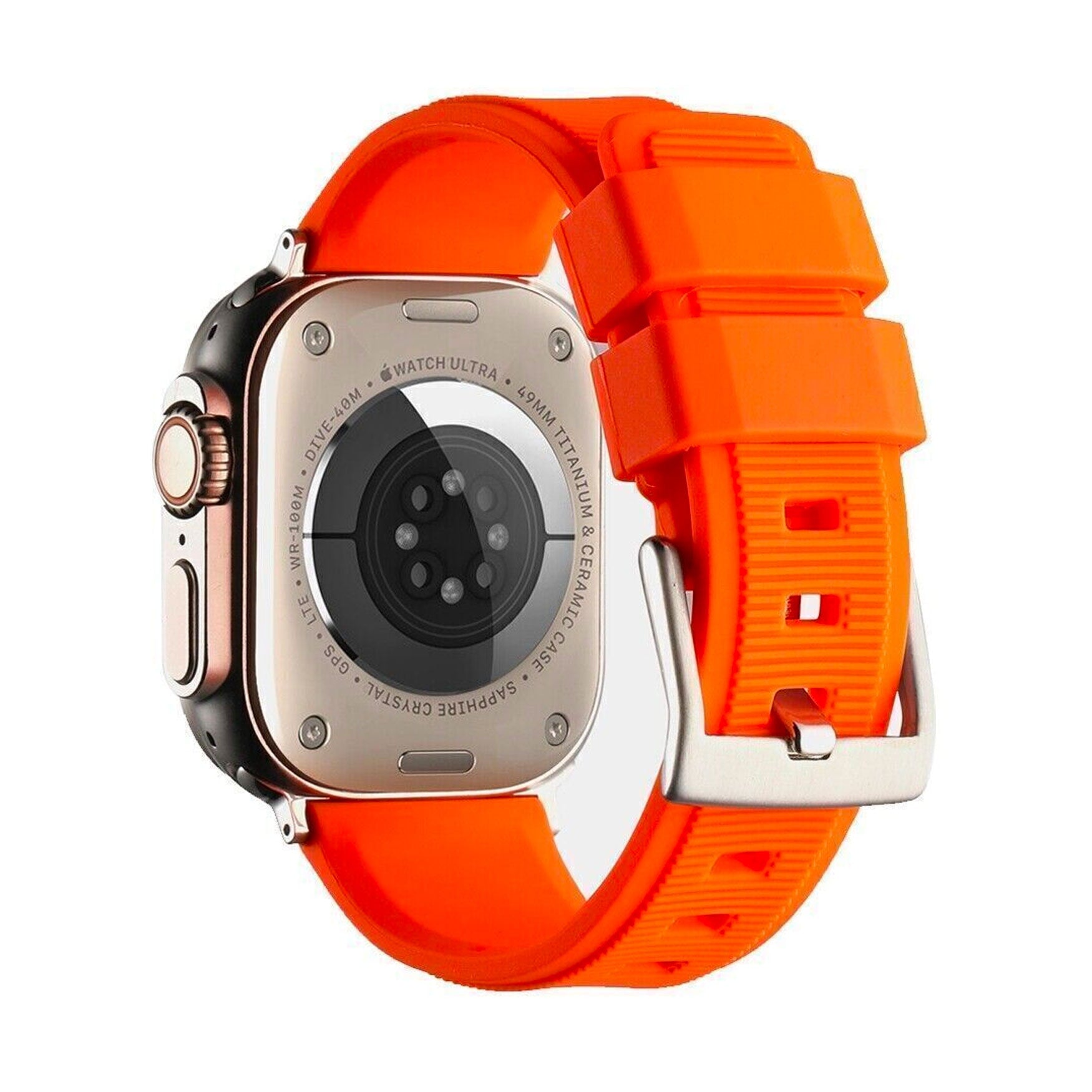 Studland Orange Watch Strap For Apple